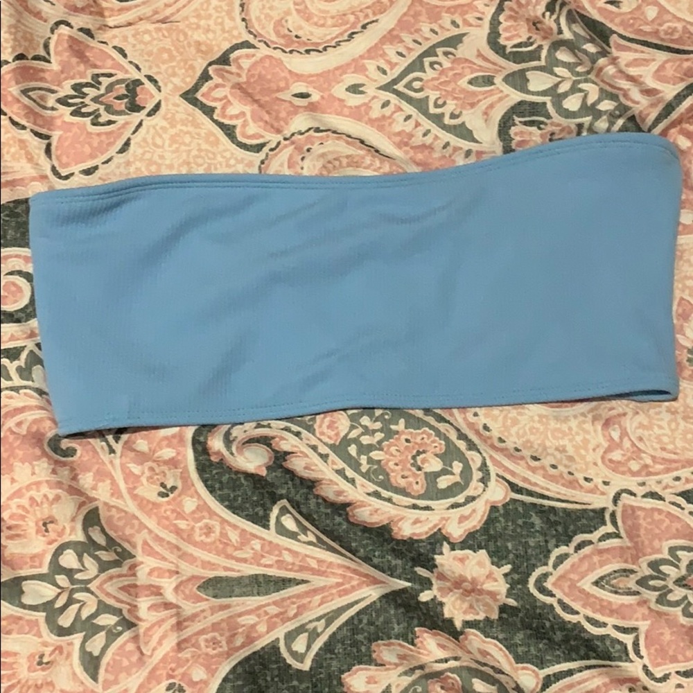 Light blue bathing suit top